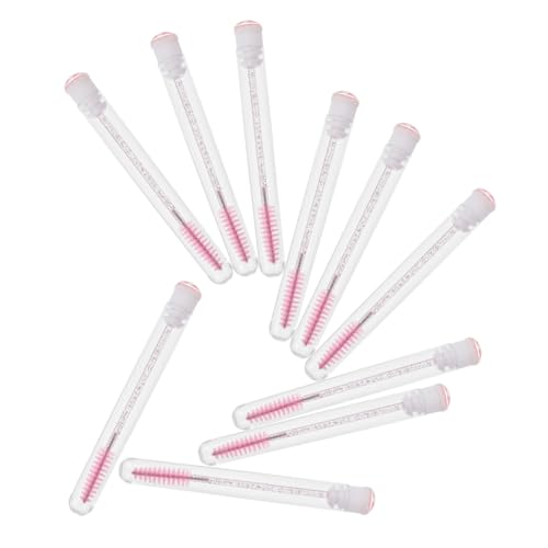 Didiseaon Mascara Spoolies Brush Set 10pcs One-off Eyelash Makeup Brush for Lady Easy to Carry Makeup Tools