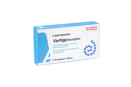 Vertigo Komplex - Hilft schnell bei Schwindel, Reise- und Seekrankheit und Ohrensausen - Fördert die Durchblutung - Mit Gingko Biloba und Ingwer (30 Tabletten)