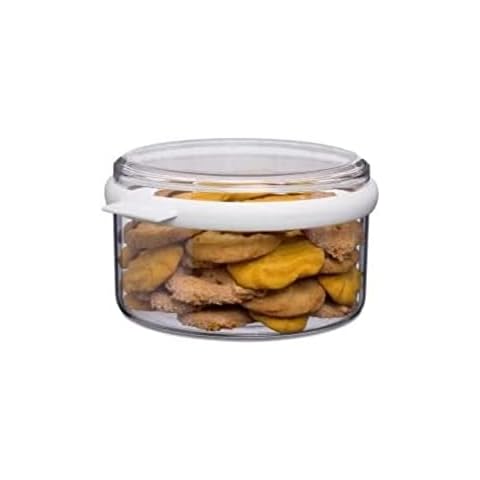Mepal - Recipiente para Alimentos Stora - Caja Transparente con Tapa para Alimentos Secos - Organizador de Cocina - 1500 ml - Blanco Cover