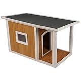 Espace spacieux : Cette niche pour chien offre un lieu confortable et sécurisé où votre compagnon peut se reposer, s’étirer et observer son environnement en toute tranquillité.