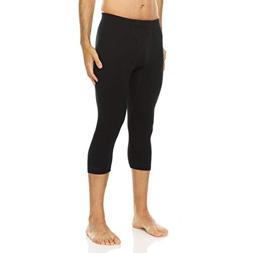 Merino Wool Three Quarter Skiing Base Layer Pants - Men's Thermal Bottoms4