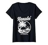 Photo Gallery donna hanalei kauai hawaii surf hawaiano souvenir surfista maglietta con collo a v Photo Gallery donna hanalei kauai hawaii surf hawaiano souvenir surfista maglietta con collo a v