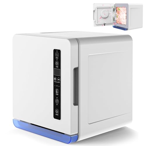 Kensbro Calentador de toallas, 8 L, calentador de toallas con esterilizador UV, calentador de toallas caliente, calentador de compresas eléctrico, radiador con temporizador para belleza, salón, spa