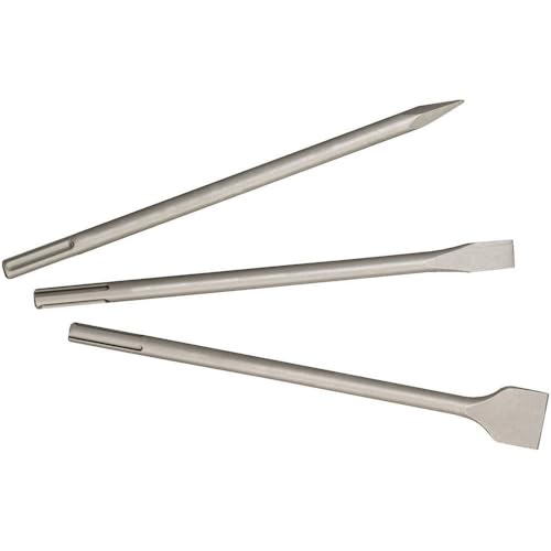 Jeu de 3 burins SDS max Metabo pointu plat et ébauchoir - vue 2