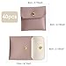 40pcs PU Leather Small Bags for Jewelry 8 x 8cm Snap Button Jewelry Packaging Bag Pink Purple Luxury Small Favor Bags Jewelry Gift Bags for Earrings Necklaces Bracelet Ring