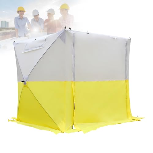 Carpa Pop Up 180x180 cm cenador plegable amarillo y blanco para puesto de mercado