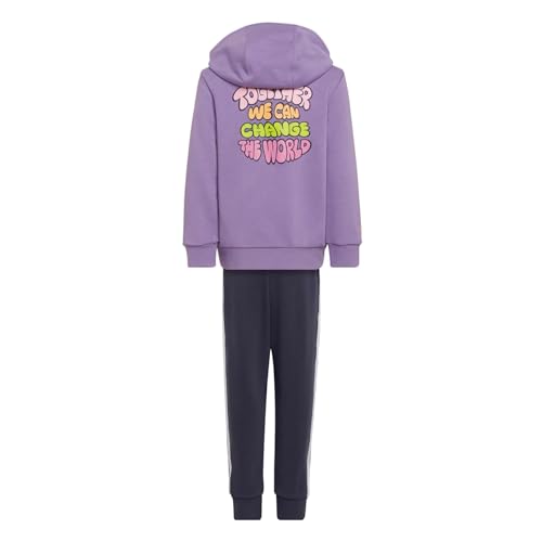adidas Originals X Kevin Lyons Kids' Hoodie Tracksuit Set, Super Purple2