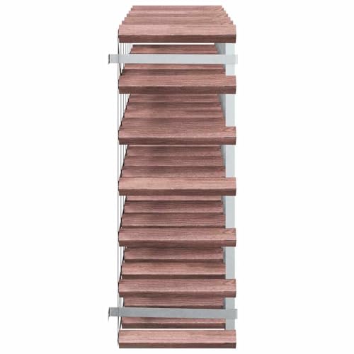 Soporte para 42 Botellas Madera Sólida Marrón miniatura 6