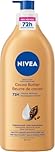 NIVEA Cocoa Butter 72-Hr Moisturizing Body Lotion for Dry Skin, Body Moisturizer with Hyaluronic Acid and Cocoa Butter, Non-Greasy and Quick-Absorbing, 625 mL Bottle