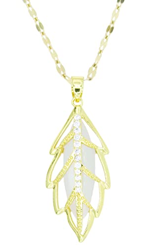 Necklace Chain Pendant Adjustable Choker Fashion Handmade Jewelry Diamond Chain Handcrafted Gift For Women Girls Drop Necklace (Leaf) #TOP29