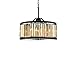 Elegant Lighting 1233 Chelsea Collection Chandelier 28" x15.5 Royal Cut Golden Teak (Smoky) Crystals 8 Light, Matte Black Finish