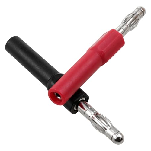 Adaptador conector banana macho 4mm a hembra 2mm, pack 4 miniatura 5
