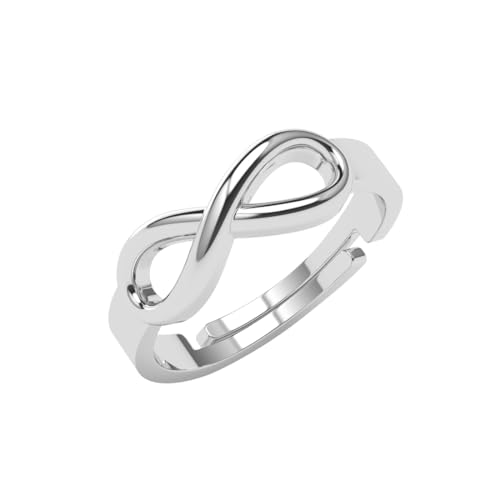 Image of Clara Pure 925 Sterling Silver Eve Infinity Love Finger Ring Gift for Women