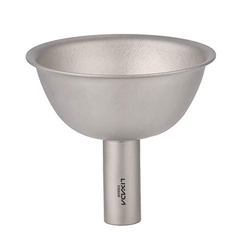Lixada Titanium Funnel Wine Liquid Filling Funnels for Bottles Flasks Containers