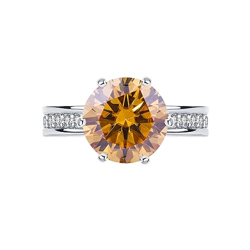 Bague diamant moissanite 5 carats pour femme qui cherchent un éclat éternel VVS1
