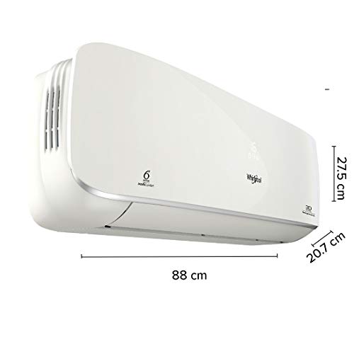 Image of Whirlpool 1 Ton 3 Star Inverter Split AC (Copper, 1.0T 3DCOOL SWING PRO 3S COPR INVERTER, White)