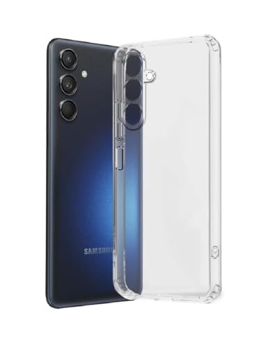 Image of COVERBLACK Soft Rubber Back Cover Compatible Model for Samsung M55 5G - Transparent