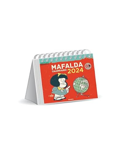 Mafalda 2024, Calendario Escritorio rojo (AGENDAS Y CALENDARIOS)