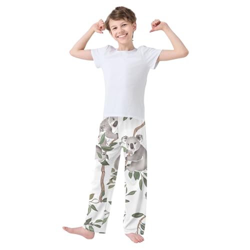 Koalas Boys Long Pants Soft Trousers Elastic Waist Kids Lounge Bottoms with Pockets S-XL3