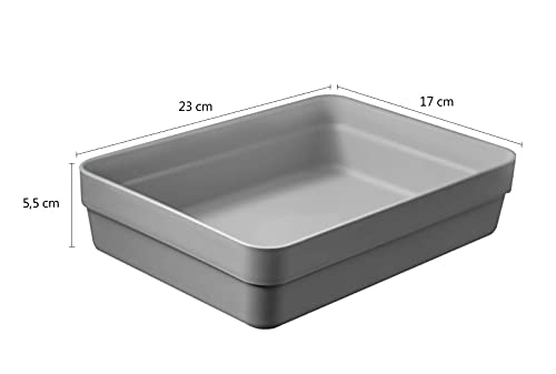 Organizador De Gaveta Ou Organizador De Maquiagem Multiuso G Chumbo