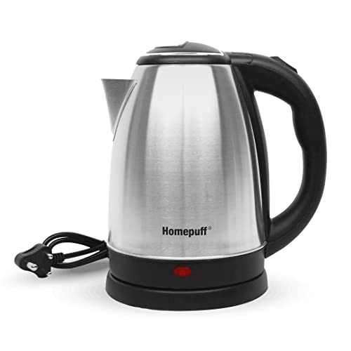 Home Puff 1.8L Fast Boiling Electric Kettle, Stainless Steel Body, Auto-Cut With OverHeat And Boil Dry Protection, Easy To Clean, Portable Kettle With 360 Swivel Base, Long Cord, 1500W, With Warranty For Rs. 499 @ 75 %