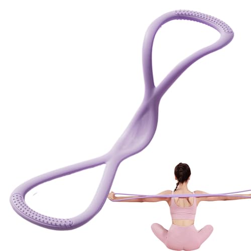 Correa de tracción para fitness, expansor de tensión de silicona, 46 x 11,5 cm, entrenamiento de 220 g, dispositivo de asistencia para ejercicios de fortalecimiento de flexibilidad muscular