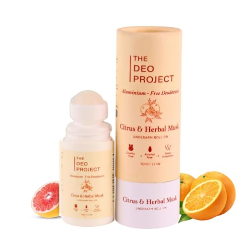 Image of Citrus & Herbal Musk Underarm Roll On | Alcohol & Aluminium-Free | Prevents Odour, Reduces Pigmentation | Long Lasting | Suitable for Sensitive Skin | Unisex - 50ML