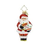 Christopher Radko Hand-Crafted European Glass Christmas Tree Decorative Ornament, Santa's 2025 Gem