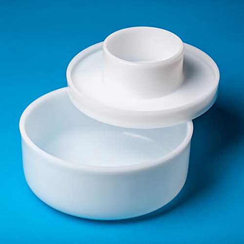 Cheese making Hard Cheese mold Press Follower | 26 drain holes | Hard Semi-hard Soft Cheese Cheese molds Cheese making cheese Rennet Cheesemaking Moldes para queso Cow Goat Sheep Original HOZPROM