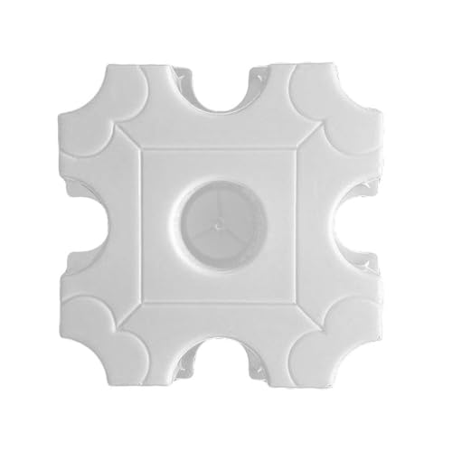 FUNOMOCYA 11.8 Inch Round Hole Paving Mold Plastic Concrete Stepping Stone Mold for DIY Garden Patio Lawn Walkway Path