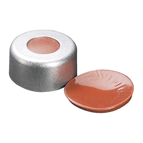 Joints à sertir 11 mm FEP et butyle argentés pour flacons de chromatographie le lot de 2000 pièces