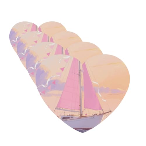Car Air Freshener 4 Pcs, Hanging Car Air Freshener Fragrance Scented Cards Set Funny Aromatherapy Tablet Pink Sea Auto Air Fresheners Incense Chips,Cute Car Accessories