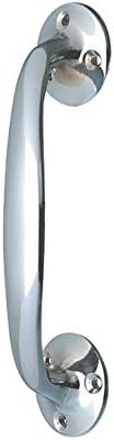 152 mm Cabinet Bow Handles Brass Chrome Satin Door Drawer Pull Handle + Screws (Polished Chrome)