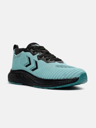 Image of hummel NOVARE Lace Up Sports Shoes for Men with Lightweight Hyper Burst TPR Sole Comfortable Breathable and Slip Resistant Ideal for Running Walking Gym Trekking Hiking