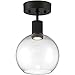 Access 63148LEDD-MBL/CLR LED Semi-Flush Mount from Port Nine Collection