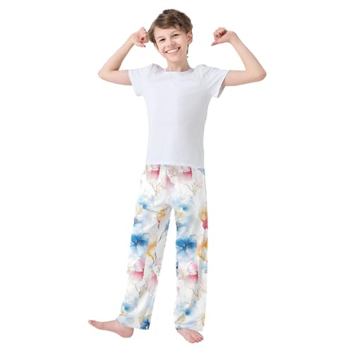 Tie Dye Tulip Poppy Flower Pajama Pants Long Sleep Pant Soft PJ Bottoms Sleepwear2