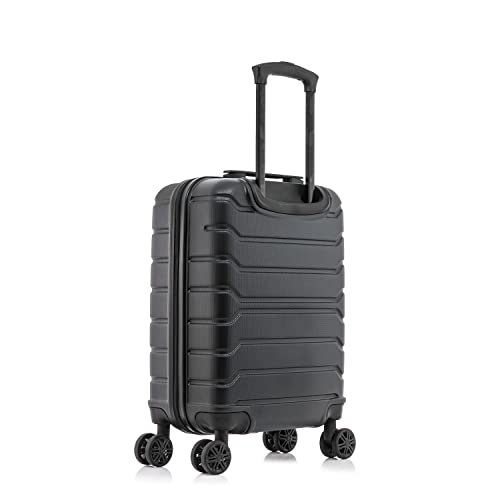Image of InUSA TREND Luggage with Spinner Wheels | Durable Lightweight Hardshell Suitcase, Travel bag with Handle and Trolley, 20-Inch Carry On Small Luggage | Black