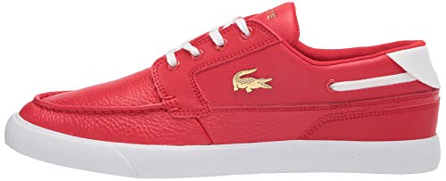 Lacoste Men's Men's T-Clip Sneakers Boat Shoe, Red/Wht,12 Us #TOP7