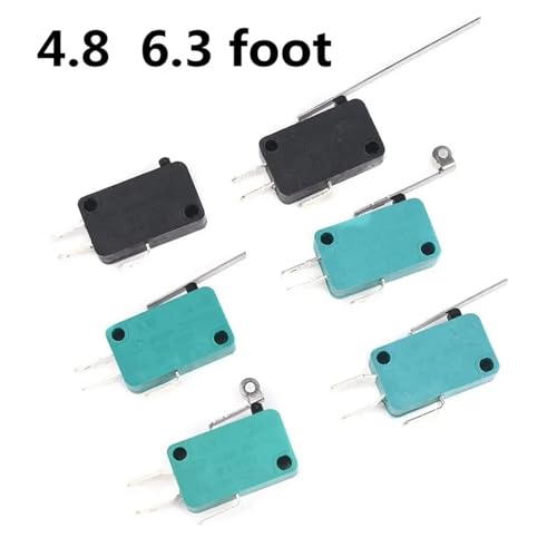 Interruptor de límite 5A 250V NO NC COM de 3 pines para control final de carrera mecánico 3