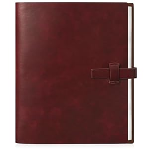 Miaikoe Fotoalbum 6×4 320 Fotos, Leder Cover Album mit 20PCS Kraftpapier Scrapbook hält 320 10x15cm vertikale Fotos für Familie Hochzeit Baby Graduation (Rot)