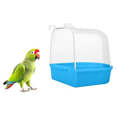 MEISH Bird Bath Tub for Small Birds Cover