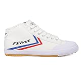 FEIYUE Fe Mid 1920 Canvas Martial Arts Shoes, Unisex Low Top Great Sneakers for Martial Arts, Parkour, Lifting, and Great for Every Day Casual Wear White