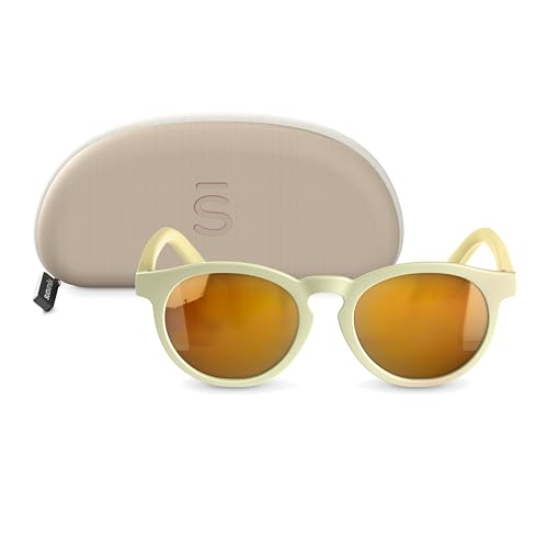 SUAVINEX, Gafas de Sol para Bebés de 0 a 12 Meses, Polarizadas, con Filtro UV400, Cat. 3, 100% Protección Rayos UVA y UVB, Funda Incluida, Muy Flexibles y Ligeras, Redondas, Modelo 2026, Color Beige