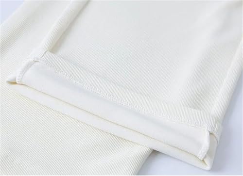 Women Solid Loose Straight Pants Elastic High Waist Wide Leg Sweatpants Lace Up Pants4