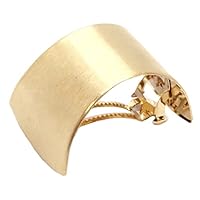 Amazon.co.jp: バレッタ 二重構造 髪の量に合わせて メタル シンプル