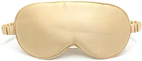 Sleep Eye Mask - TWZ Natural Top Quality Silk Blindfold, Super-Smooth Ultimate Sleeping Aid for Travel, Champagne