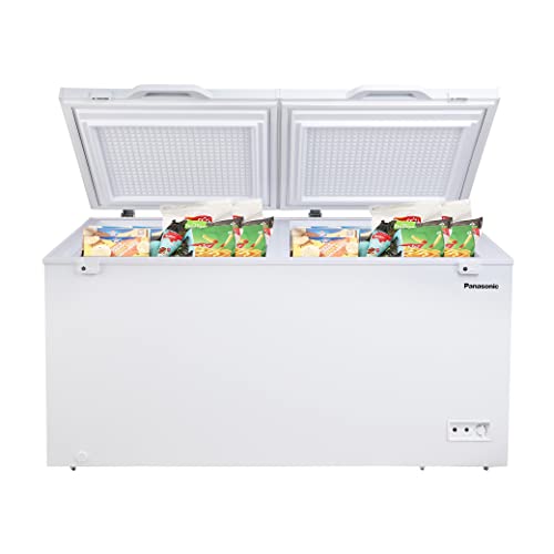 Image of Panasonic 435 L HT Double Door Deep Freezer (SCR-CH500D1C,White,Convertible), Free 1 Year Extended warranty