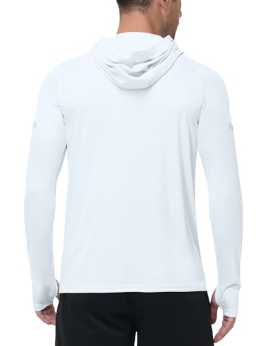 Image of Roadbox Men's UPF 50+ Sun Hoodie, UV Long Sleeve Fishing Shirts Rash Guard