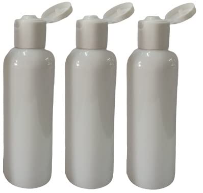 50 ML PET milky white flip top CAP Plastic Bottles Size Cosmetic Travelling Containers Small Leak Proof Squeeze Bottles| Pack of 3-image-43