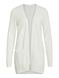 Offener Strickcardigan Vila Female Strickjacke Basic MWhite Alyssum